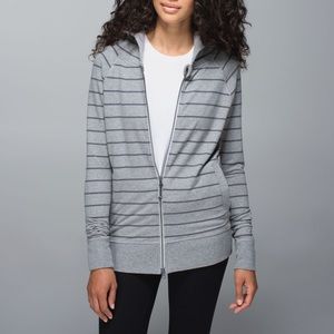 Lululemon rollin with my omies striped zip up